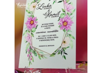 svadobne oznamenie kvetinove 3D tlac luxusne wedding J20219 c