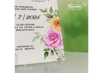 svadobne oznamenie kvetinove luxusne 3d tlac wedding greenery J20204 a
