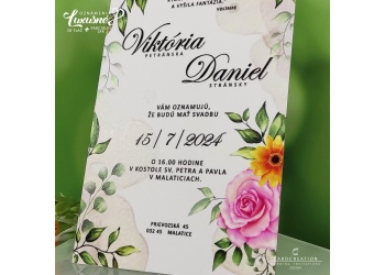 svadobne oznamenie kvetinove luxusne 3d tlac wedding greenery J20204 c